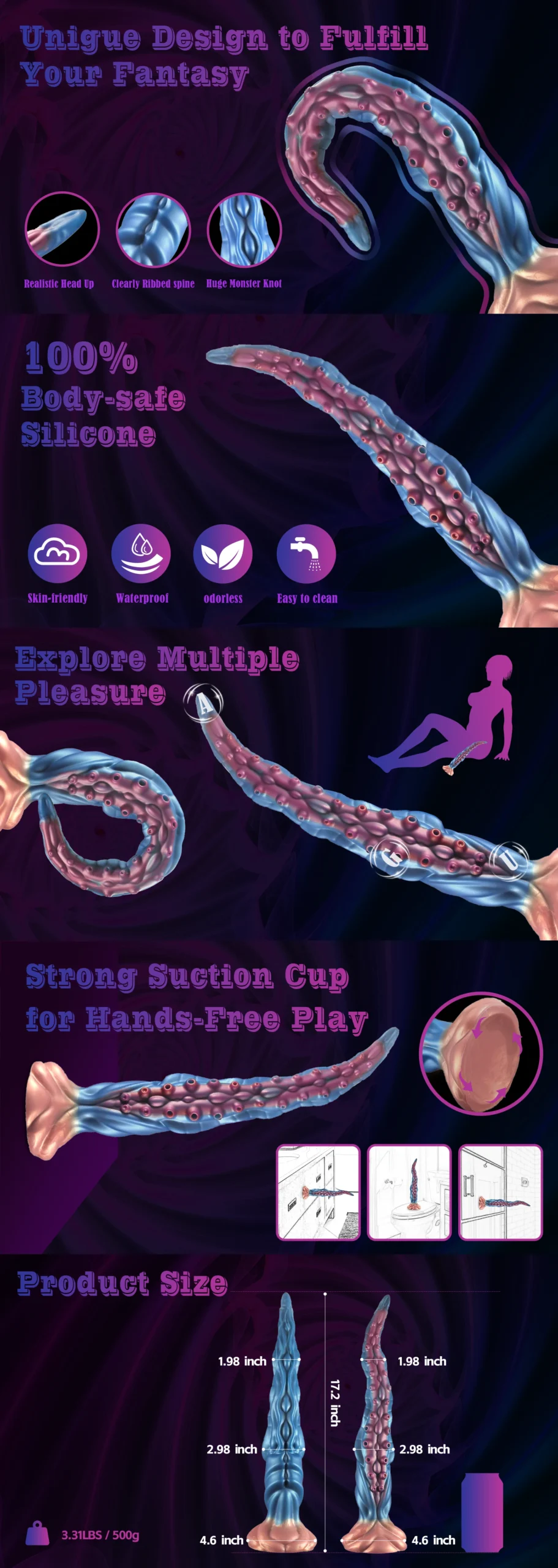 Tentacle Realistic Dildo